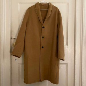 Acne Studios Camel Chad overcoat.